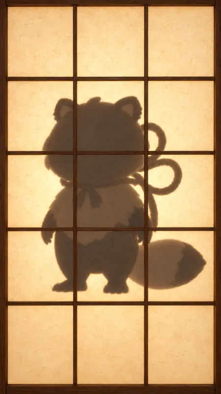 未発見のキャラクターのシルエット