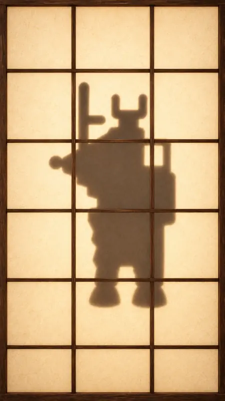 未発見のキャラクターのシルエット