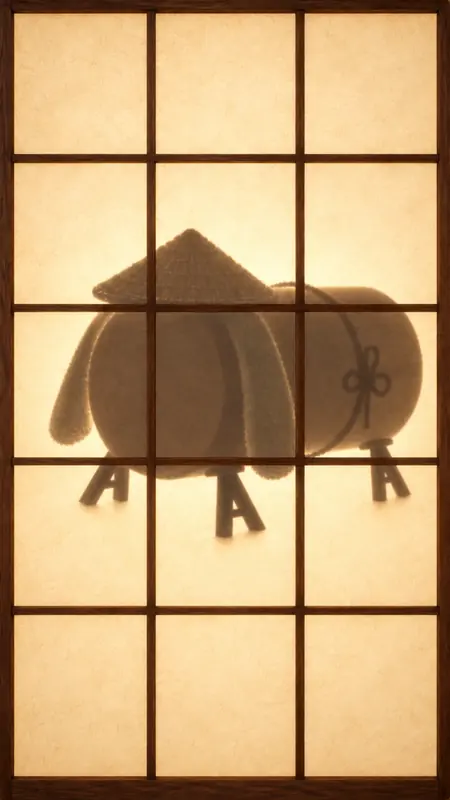 未発見のキャラクターのシルエット